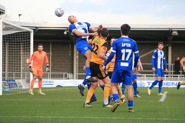 Boston United v Chester. Photo: Oliver Atkin