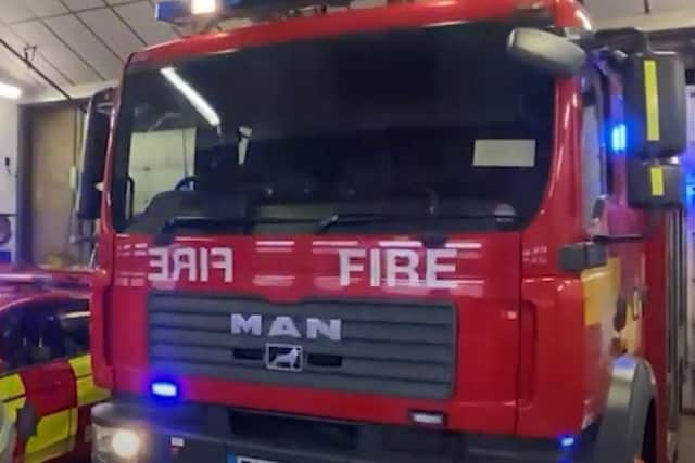 Firefighters from Sleaford and Lincoln attended the property fire in Metheringham.