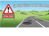 Lincolnshire County Council's Fix Our Funds To Fix Our Roads campaign. EMN-220131-171222001