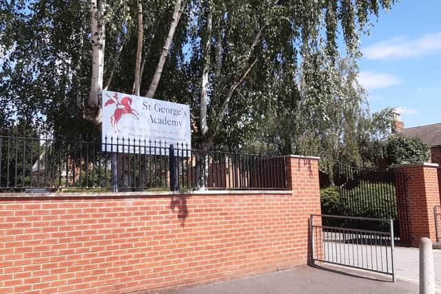 St George's Academy, in Sleaford, soon to be home to a living memorial inspired by the pandemic.