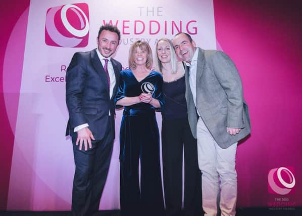 Jo and Will Nelstrop at the East Midlands region Wedding Industry Awards. EMN-220202-155638001