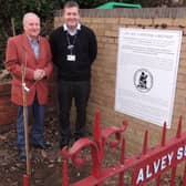 Coun Anthony Brand and William Alvey School headteacher Stephen Tapley planting the mulberry tree. EMN-220702-175650001