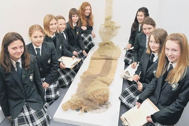 Kesteven and Sleaford High School pupils at the National Centre for Craft and Design 10 years ago.