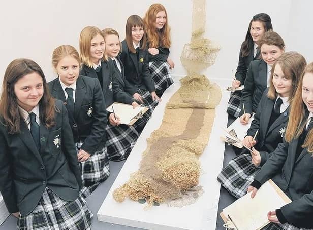 Kesteven and Sleaford High School pupils at the National Centre for Craft and Design 10 years ago.