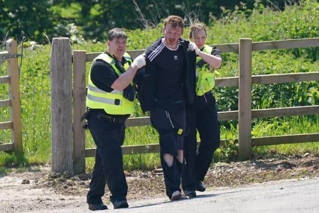 Boulton was arrested by police officers near Louth on June 1 last year.