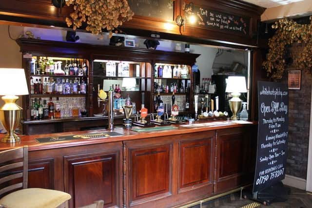 The refurbished bar at the White Hart, Spilsby.