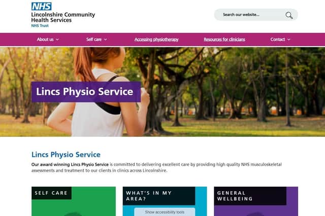 The new Lincolnshire physiotherapy website. EMN-220302-103235001