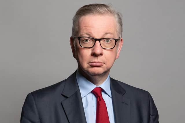 Levelling Up Secretary Michael Gove. EMN-220302-174259001