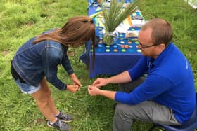 Helping visitors to discover something new is one role of a volunteer at Gibraltar Point.