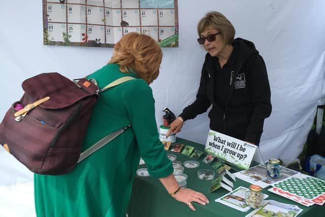 Spreading the word at Farmer Brown's Open Day.