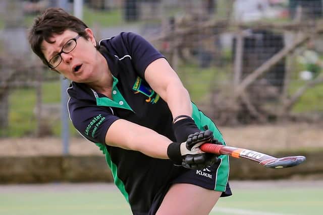 Veronica Chamberlin in action for the ladies' seconds.