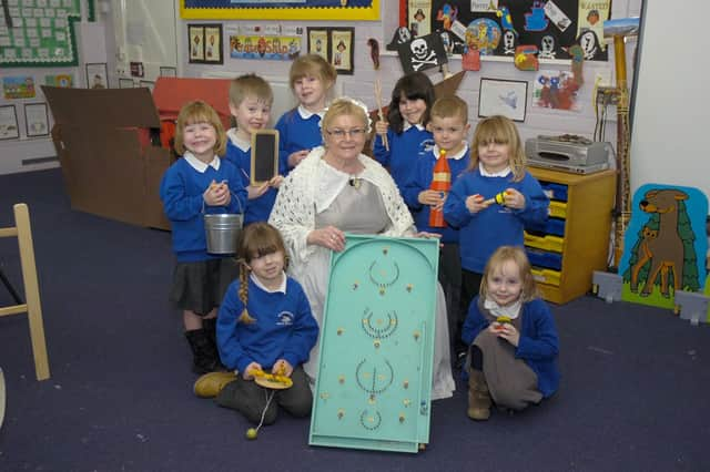 Rhi Clark, from left, with pupils Bethany Green, Tina Colman, Thomas Melville, Robyn Baldock, Alex Francis, Cameron Watson, Millie Smith, and Clementine Fawsitt-Jones.