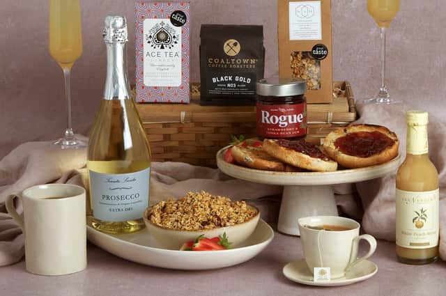 www.hampers.com have a brand-new Valentine’s Day range of luxury food and drink hampers for men and women, including breakfast hampers.