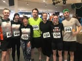 Pictured from left are Lee St Quinton, Claire Draper, Sandra Watson, Richard Doan, Vicki Bush, Abbey Young, Mike Morley.