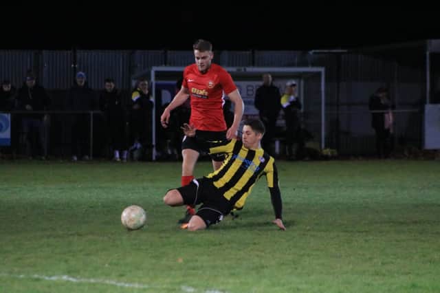 Town kept a clean sheet in their recent 7-0 win at Holbeach United. Photo: Oliver Atkin