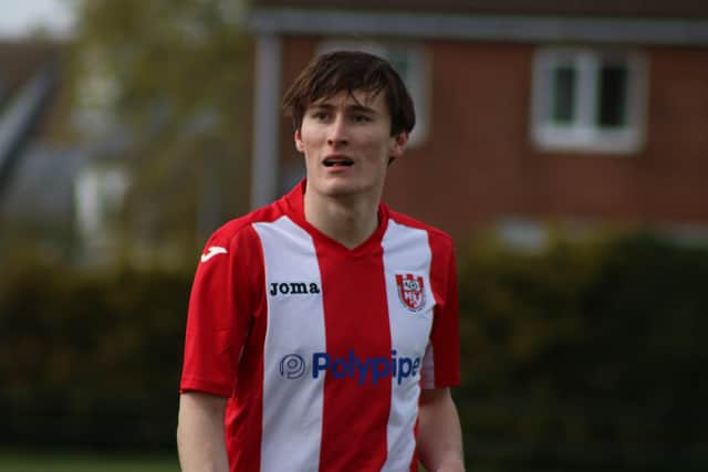 Horncastle and opponents Skegness Town both have some talented young players in their squads, such as the Wongers’ Oliver Dean. Photo: Oliver Atkin