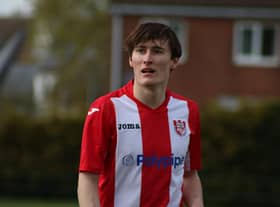 Horncastle and opponents Skegness Town both have some talented young players in their squads, such as the Wongers’ Oliver Dean. Photo: Oliver Atkin