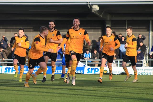 Can Boston United maintain their 100 per cent home record under Cox against Southport? Photo: Oliver Atkin