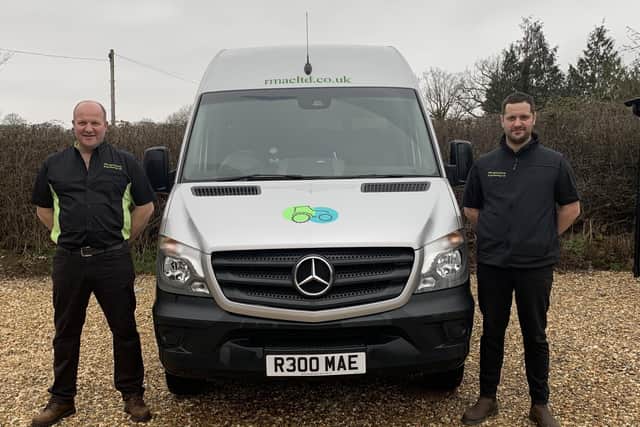 Rob Lloyd (left) and Lee Watkins, of RM Agricultural Engineering.
