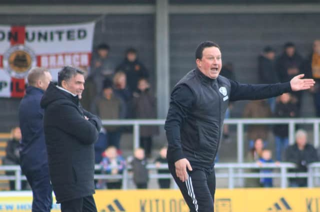 Ramshaw (left) with boss Paul Cox. Photo: Oliver Atkin