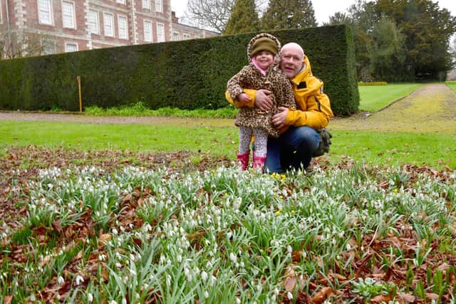 Michael Wareham of Skegness with his granddaughter, Isyla Willoughby, 2