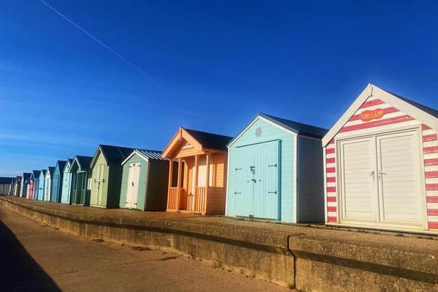 Chris loved the Lincolnshire coastline, including these beach huts at Chapel St Leonards.