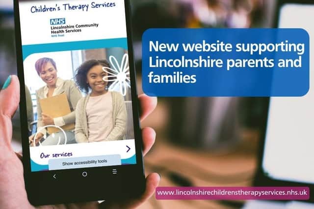 The new Children's Therapy Service website.