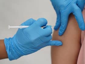Covid vaccinations are taking place at the Fenside Community Centre in Boston while repairs are carried out to the PRSA's damaged roof.