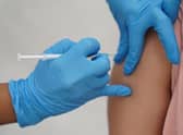 Covid vaccinations are taking place at the Fenside Community Centre in Boston while repairs are carried out to the PRSA's damaged roof.