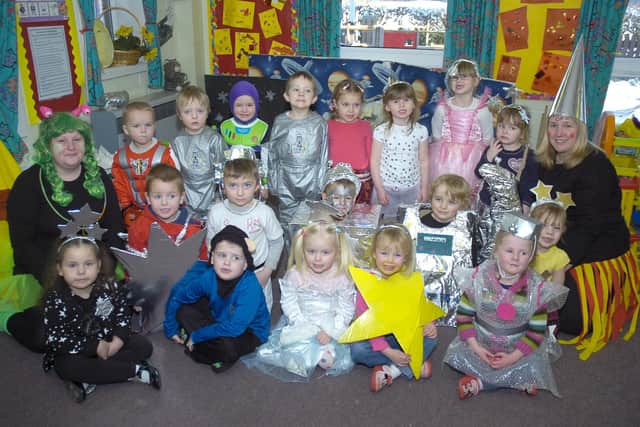 Nursery children at Kirton Primary School 10 years ago.