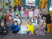 Nursery children at Kirton Primary School 10 years ago.