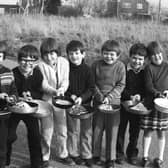 Shrove Tuesday fun in Gipsey Bridge 40 years ago.