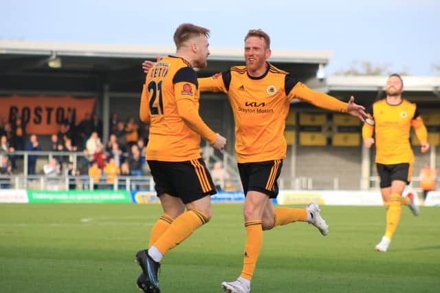 Fraser Preston was on target for Boston United in their loss at Gainsborough Trinity
