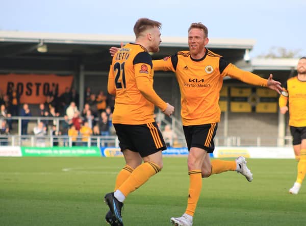 Fraser Preston was on target for Boston United in their loss at Gainsborough Trinity