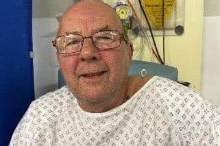 Ken Watson, recovering in hospital after robotic surgery. EMN-220217-150926001