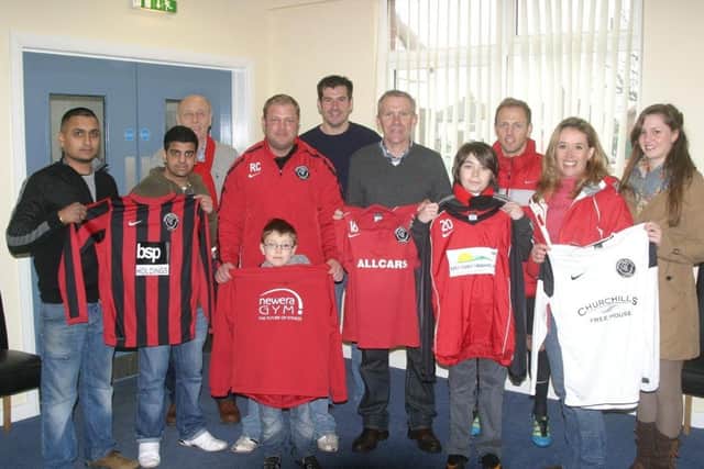 Skegness United's sponsors day 10 years ago.
