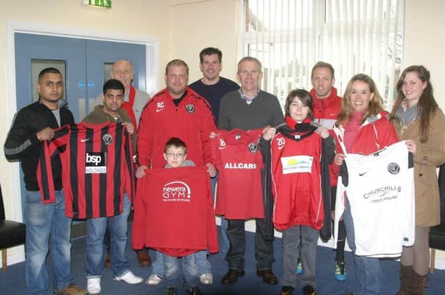 Skegness United's sponsors day 10 years ago.