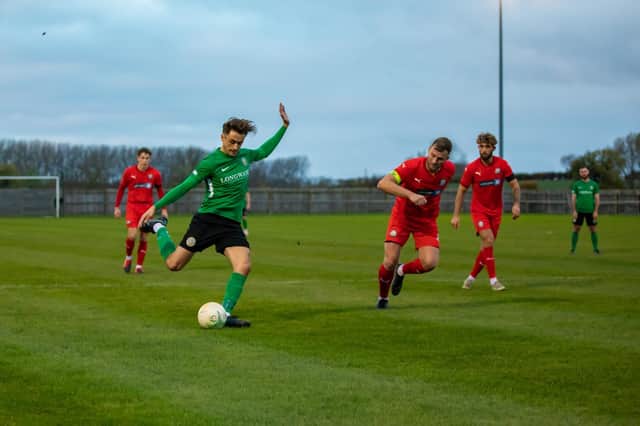 Joe Smith netted for Sleaford. Photo: Oliver Atkin