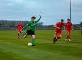 Joe Smith netted for Sleaford. Photo: Oliver Atkin