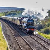 Historic steam locomotive Princess Elizabeth hauling the Northern Belle over the Settle-Carlisle line. Photo: Channel 5 EMN-220222-172225001