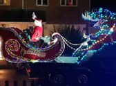 Lincolnshire firefighters have raised a record-breaking amount for charity with their Santa's sleigh tours of the county's towns and villages. Photo: LCC EMN-220224-121055001