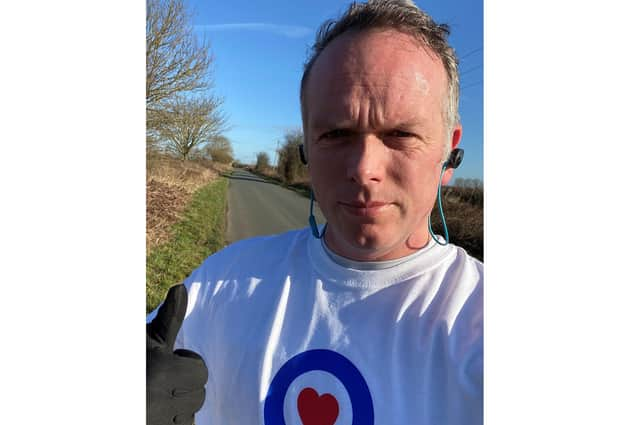 Sgt Ian Walker of RAF Digby on his weekly run. Photo: Contributed EMN-220224-160528001