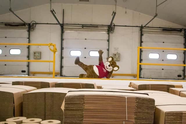 The new warehouse offers 10 times as much space.