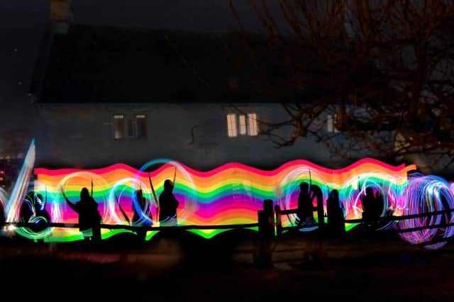 Residents in the Navenby and Wellingore area are invited to have a go at painting with light at a creative taster event, Photo: Anne Marie Kerr