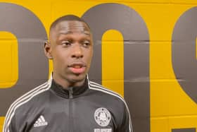 Boston United debutant Ntumba Massanka.