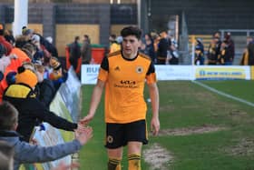 Scott Pollock made his Boston United debut on Saturday. Photo: Oliver Atkin