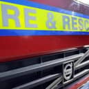 Firefighters were called to a collision in Rugby last night.