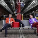Transport Secretary, Grant Shapps is treated to a colourful Michael Portillo waxing lyrical about Britain’s Great Railway towns and cities as he announces that the public will be able to vote on their choice for the home of Great British Railways. EMN-220103-151216001