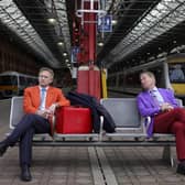 Transport Secretary, Grant Shapps is treated to a colourful Michael Portillo waxing lyrical about Britain’s Great Railway towns and cities as he announces that the public will be able to vote on their choice for the home of Great British Railways. EMN-220103-151216001