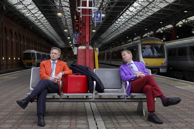 Transport Secretary, Grant Shapps is treated to a colourful Michael Portillo waxing lyrical about Britain’s Great Railway towns and cities as he announces that the public will be able to vote on their choice for the home of Great British Railways. EMN-220103-151216001